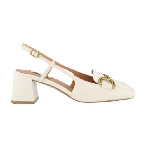 Slingback Sandalen Wit Bibi Lou , White , Dames