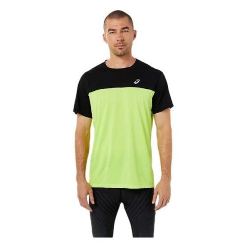 Race T-shirt Asics , Green , Heren