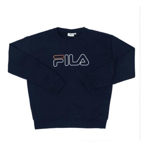 Vintage 00s Hoodie Fila , Blue , Heren