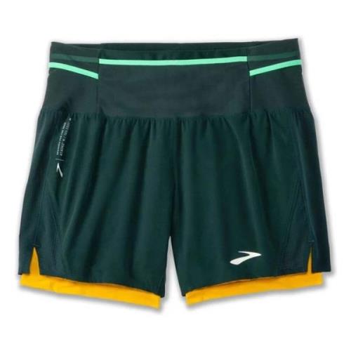 High Point 5 2-in-1 Korte Shorts Brooks , Green , Heren