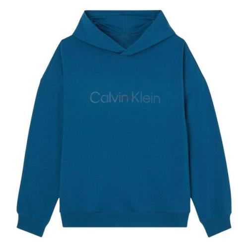 L/S Hoodie Hoodie Calvin Klein , Blue , Heren