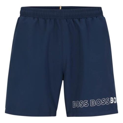 Dolphin Swimsuit Hugo Boss , Blue , Heren