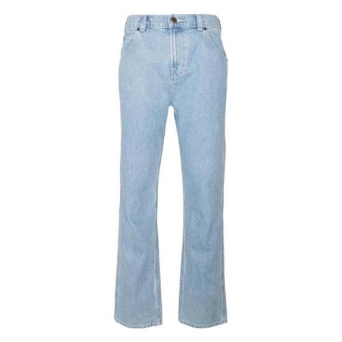 Houston Denim Vintage Verouderde Jeans Dickies , Blue , Heren