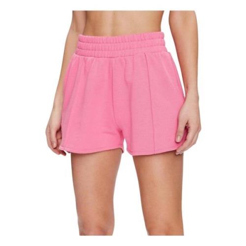 Stijlvolle Korte Shorts voor Vrouwen Guess , Pink , Dames