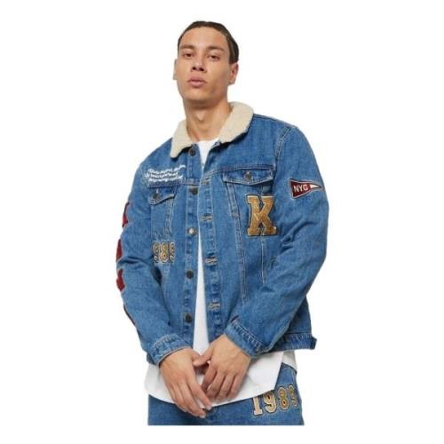 OG Patched Denim Jacket Karl Kani , Blue , Heren