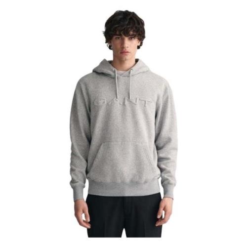 Reguliere Gearchiveerde Shield Hoodie Gant , Gray , Heren