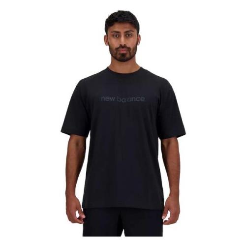 Hyper Density Grafisch T-shirt New Balance , Black , Heren