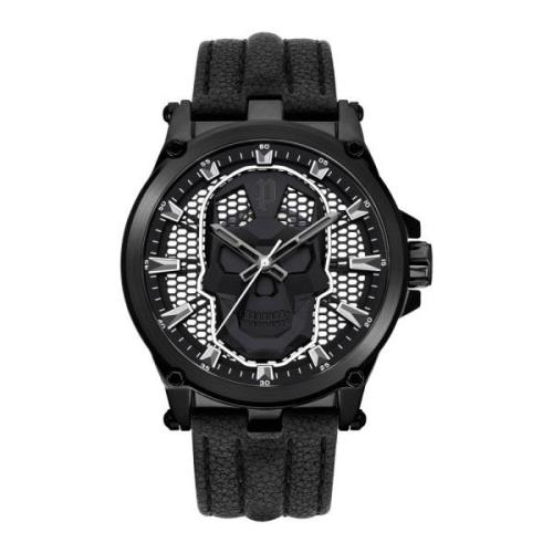 Rebelse Skull Design Horloge Police , Black , Heren