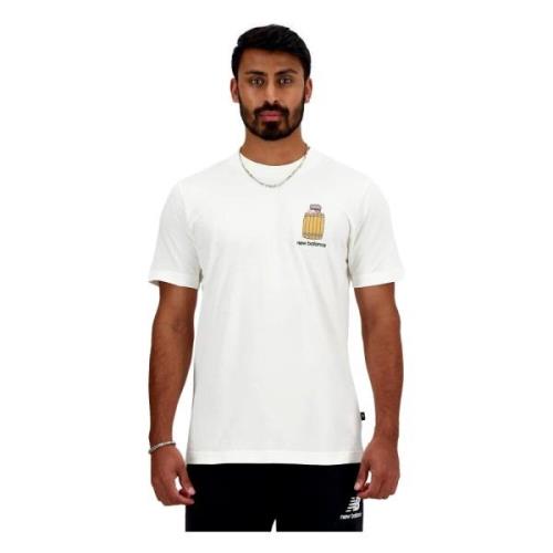 T-shirt New Balance , White , Heren