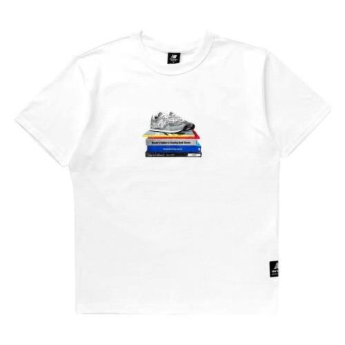 T-shirt New Balance , White , Heren