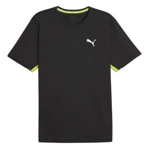 Run Favorite T-shirt Puma , Black , Heren