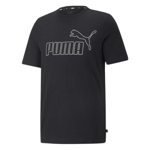 Essentials Elevated T-shirt Puma , Black , Heren