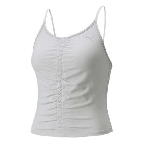 Studio Foundation Ruched Top Puma , Gray , Dames