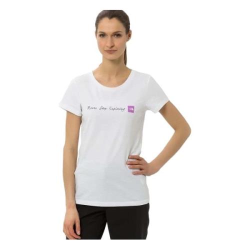 Neverstopexploring Tee T-shirt The North Face , White , Dames