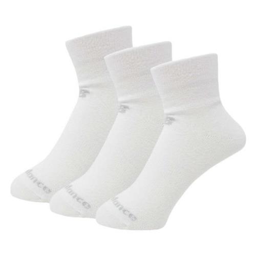 Performance Cotton Flat Knit Socks New Balance , White , Unisex