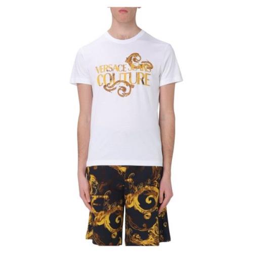 Jersey T-shirt voor mannen en vrouwen Versace , White , Heren