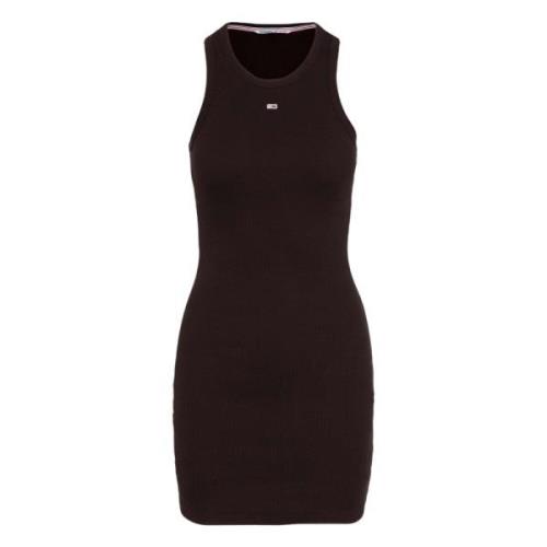 Essential Tank Bodycon Jurk Tommy Hilfiger , Black , Dames