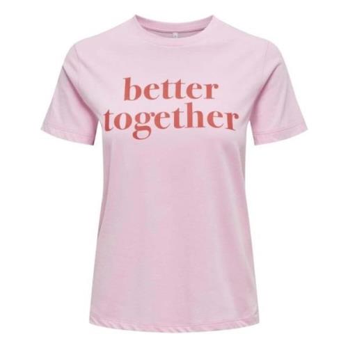 T-shirt Only , Pink , Dames