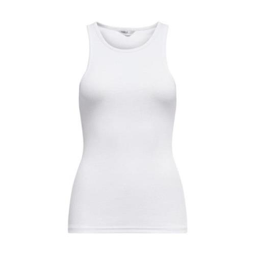 Sleeveless Tops Only , White , Dames