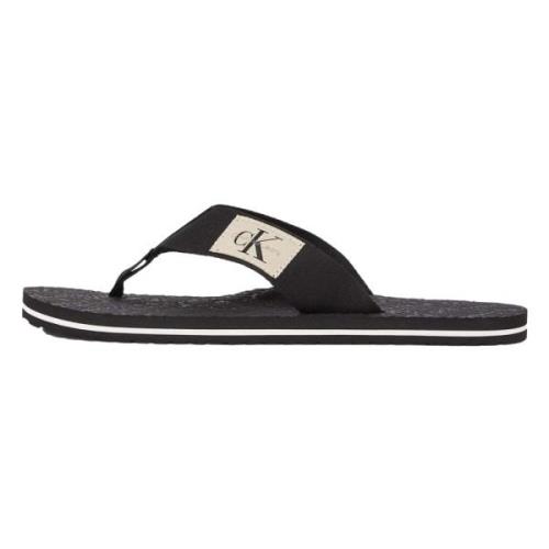 Logo Flip Flops Calvin Klein Jeans , Black , Heren