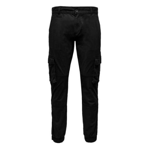 Lange broek Only & Sons , Black , Heren