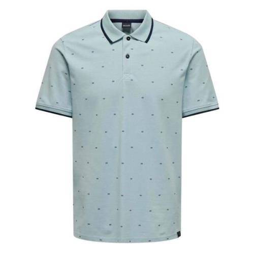 T-shirt Only & Sons , Blue , Heren