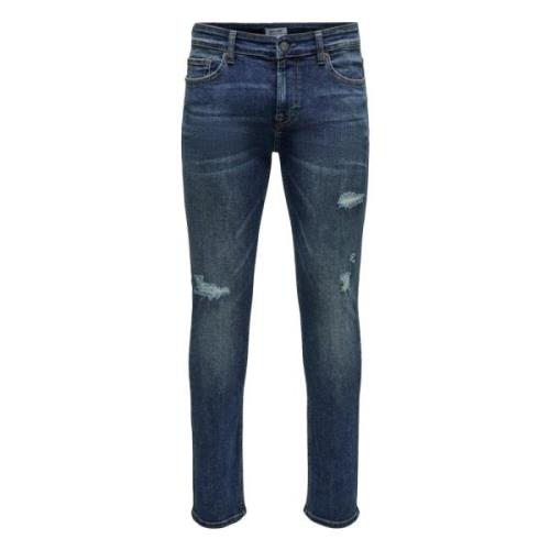 Jeans Only & Sons , Blue , Heren