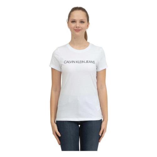 T-shirt Calvin Klein Jeans , White , Dames