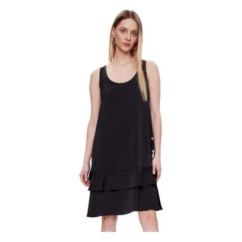 Jurk met ruches Liu Jo , Black , Dames