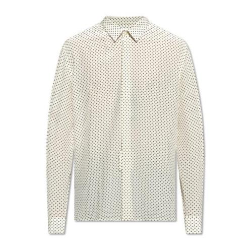 Shirt met stippen Saint Laurent , Beige , Heren