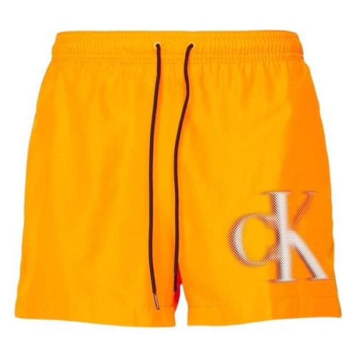 Medium Drawstring Swimsuit Calvin Klein , Yellow , Heren