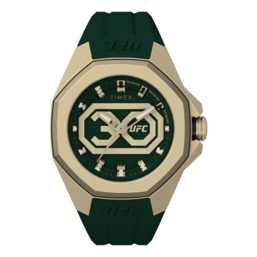 UFC Pro 30th Anniversary Horloge Timex , Green , Heren