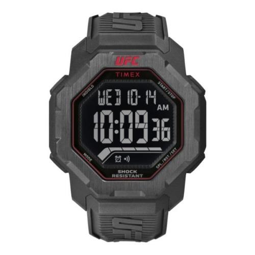 UFC Knockout Digitaal Kwarts Horloge Timex , Black , Heren