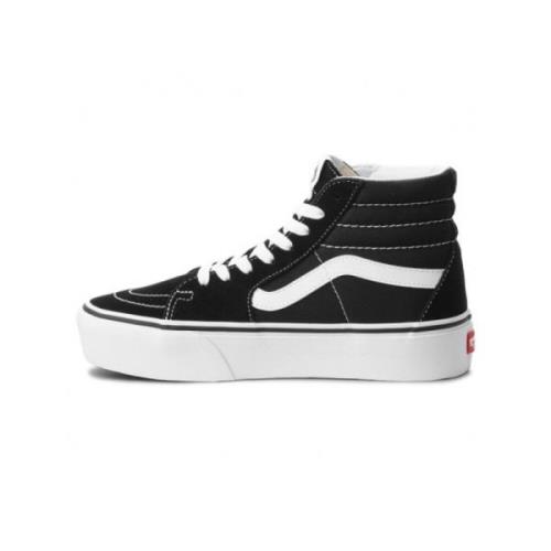 Zwart-Witte Sk8-Hi Platform 2.0 Sneakers Vans , Black , Dames