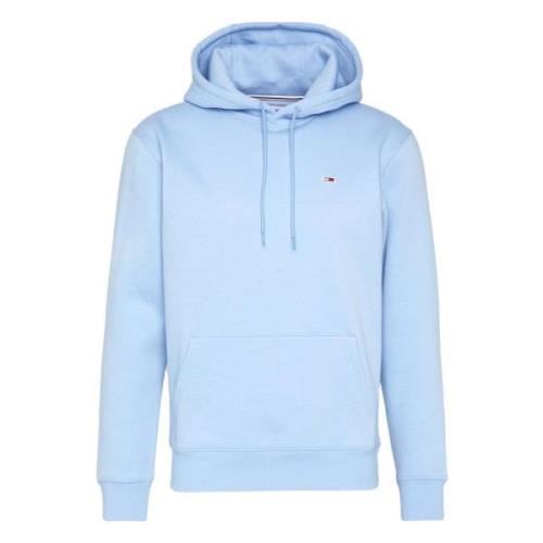 Reguliere Fleece Hoodie Tommy Jeans , Blue , Heren