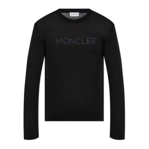 Trui met logo Moncler , Black , Heren