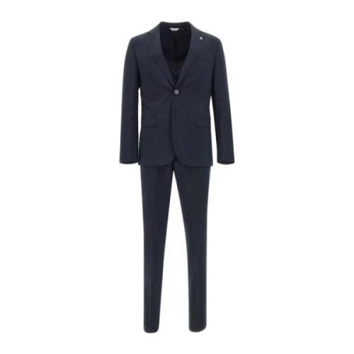 Elegant Suit Set for Men Manuel Ritz , Blue , Heren