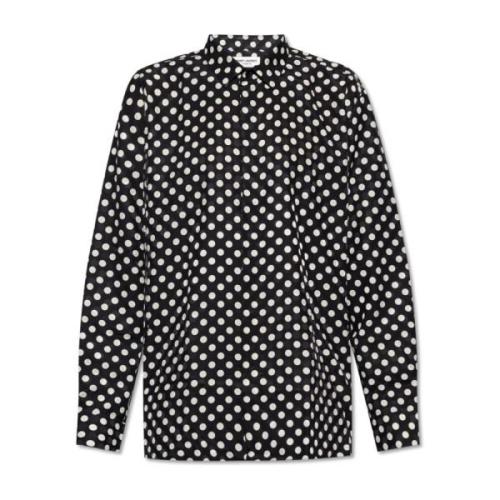 Shirt met stippen Saint Laurent , Black , Heren