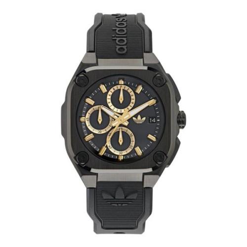 City Tech Three Chrono Horloge Adidas , Black , Unisex