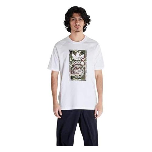 Tongue T-shirt Adidas , White , Heren