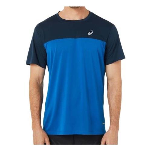 Race T-shirt Asics , Blue , Heren