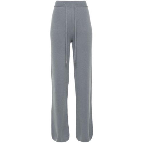 Kettingdetail Wollen Gebreide Broek Peserico , Gray , Dames