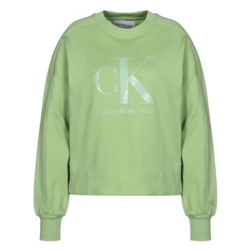 Hoodie Calvin Klein , Green , Heren