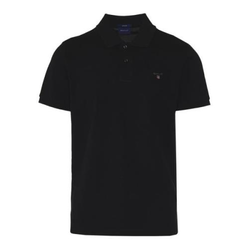 Polo T-shirt Gant , Black , Heren