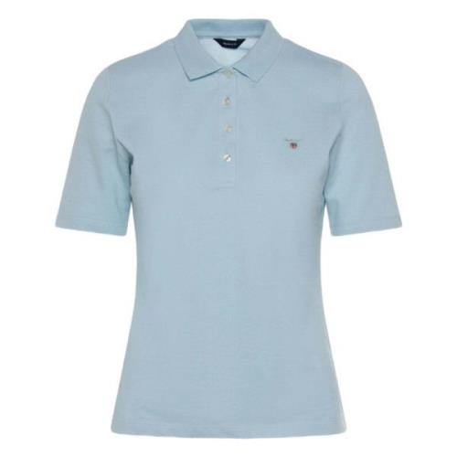 Original Lss Pique Short Sleeve Polo Gant , Blue , Dames