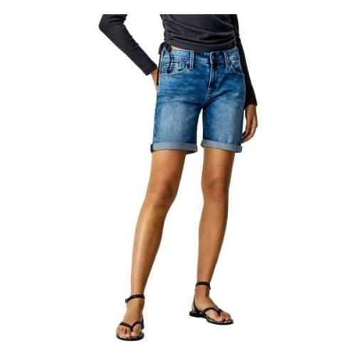 Poppy Shorts Pepe Jeans , Blue , Dames