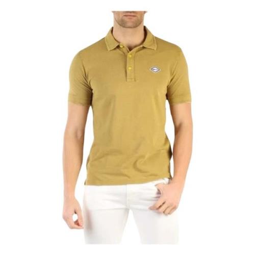 Polo met korte mouwen Replay , Yellow , Heren