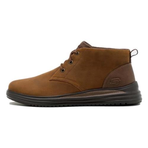 Proven - Yermo Enkellaarzen Skechers , Brown , Heren