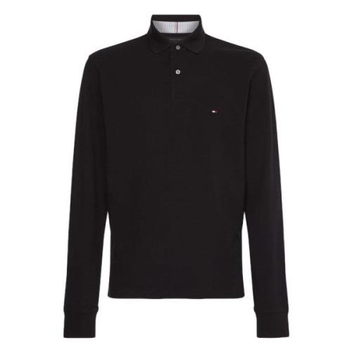 Lange mouw polo Tommy Hilfiger , Black , Heren