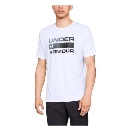 Team Issue Woordmerk T-shirt Under Armour , White , Heren